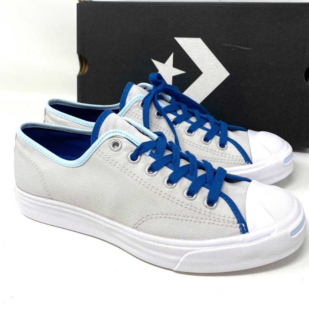 Converse Jack Purcell Canvas Low Pale Putty Grey Shoes Women's Size 6 167621C - Picture 6 of 11